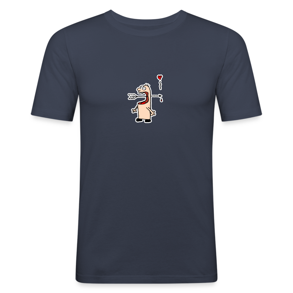 Shirt met pijlenslikker - navy