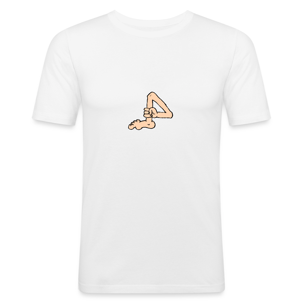 Shirt met voet met hand - white