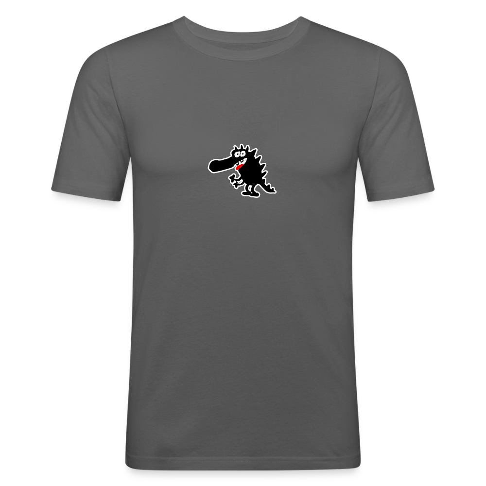 Shirt met Draakje - graphite grey