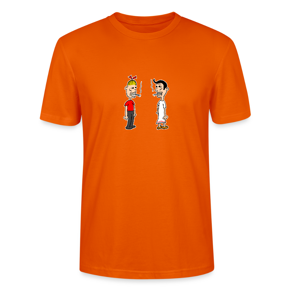 Shirt met Suske en Wiske die roken - bright orange