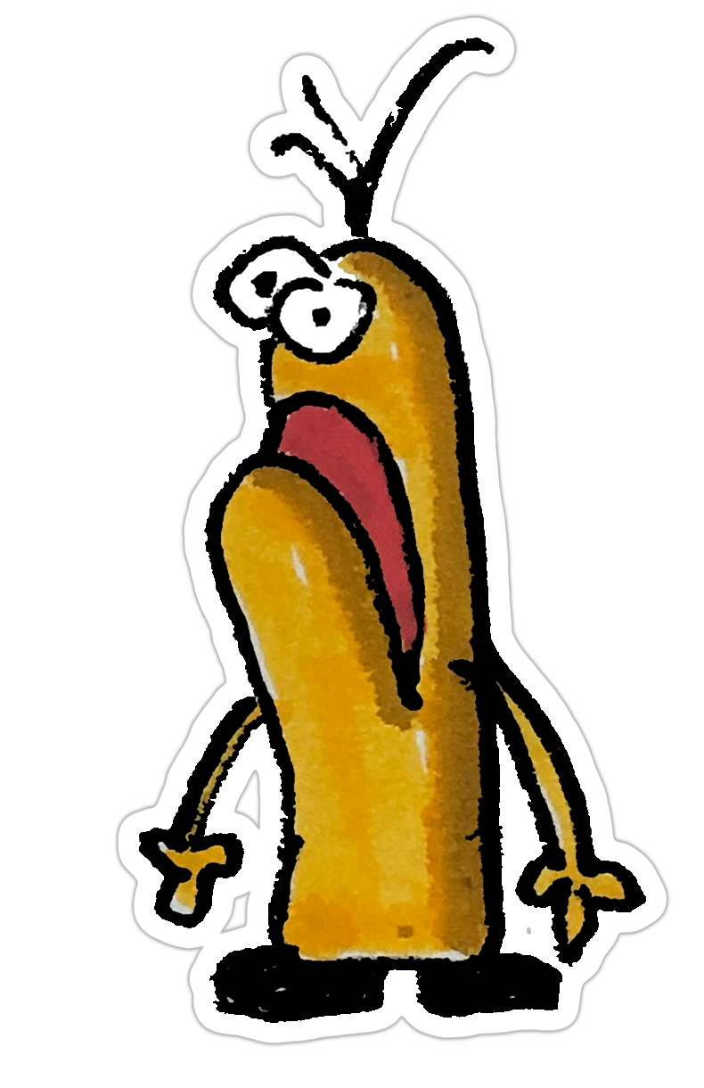 Sticker met figuurtje
