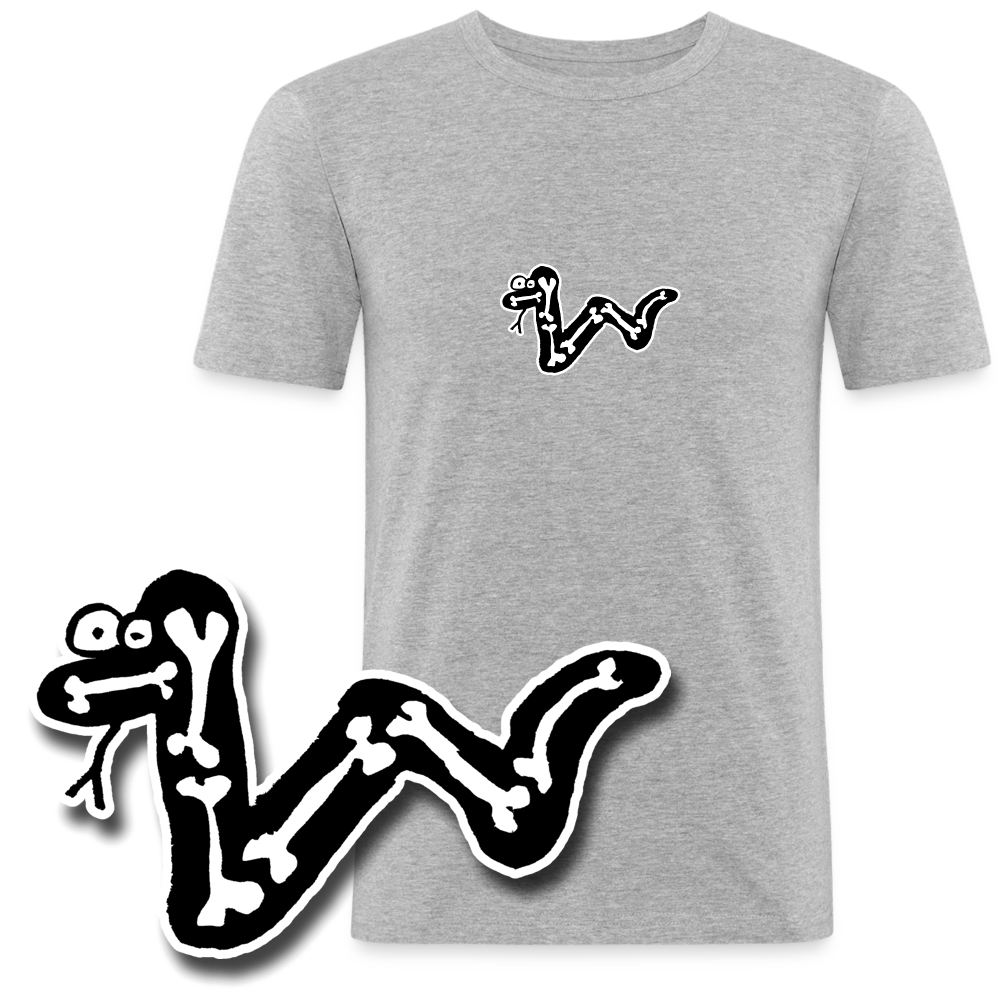Slim fit shirt met slang met botten