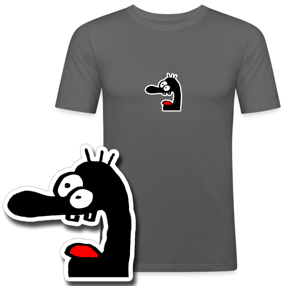Slim fit shirt met gezichtje