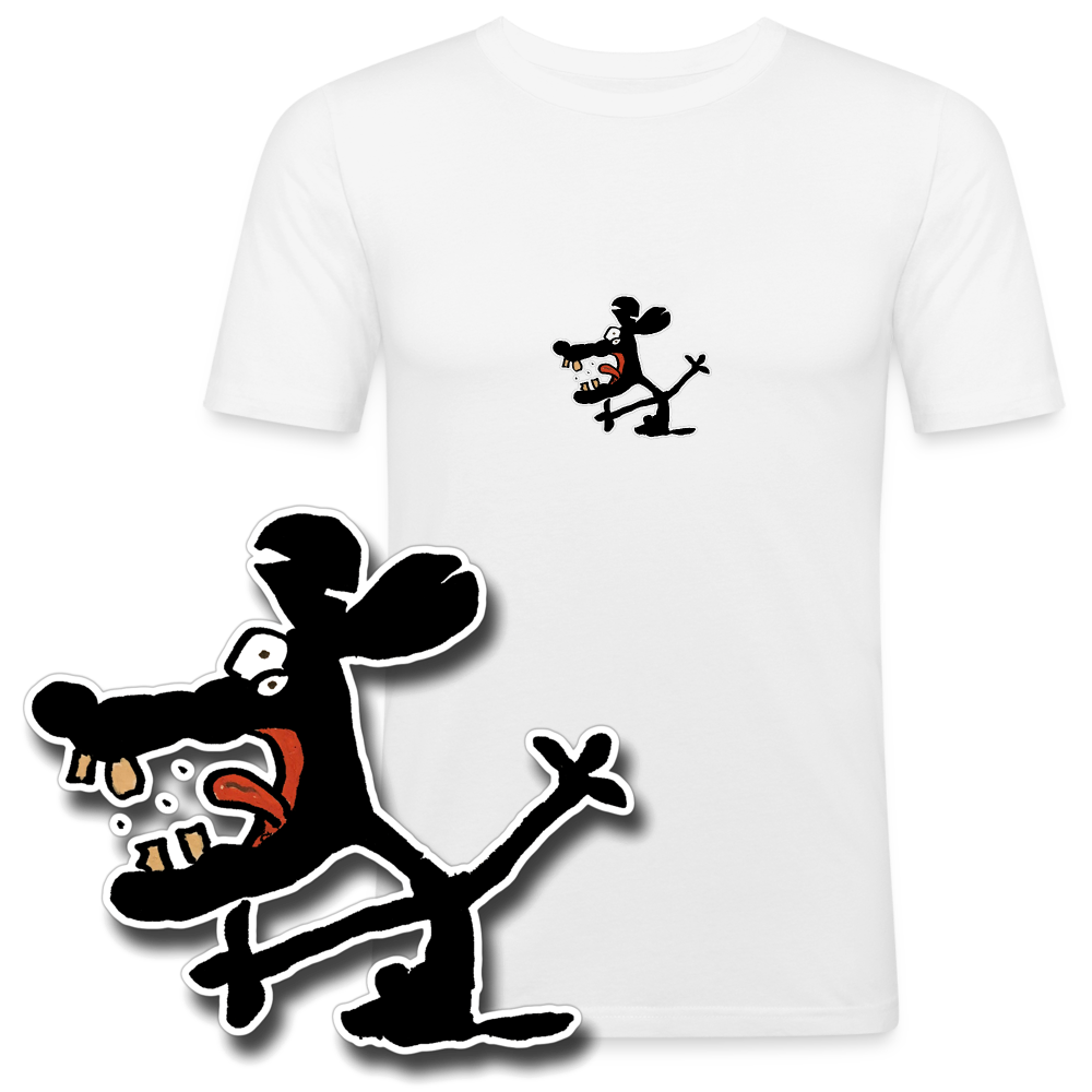 Slim fit shirt met muis 2