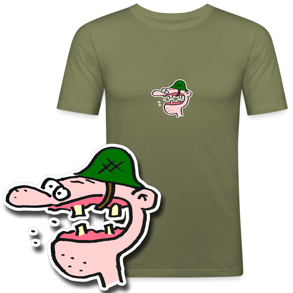 Slim fit shirt met veteraan
