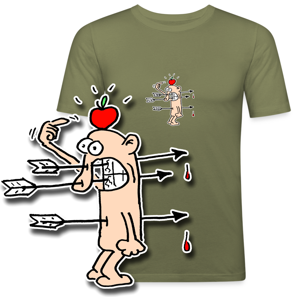 Slim fit shirt met bijna raak