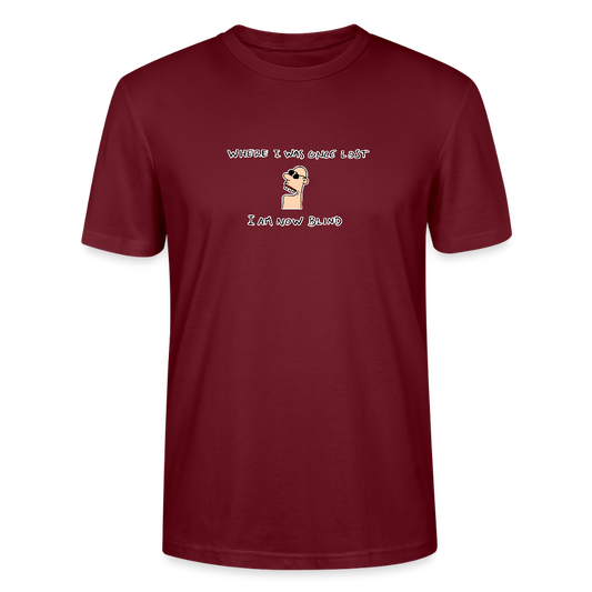 Regular fit shirt met wijze spreuk - burgundy