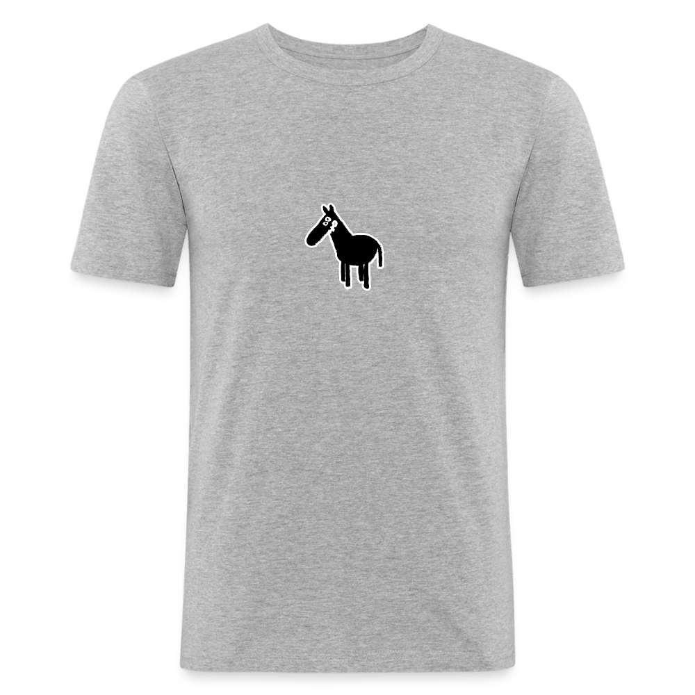 Shirt met paard - heather grey