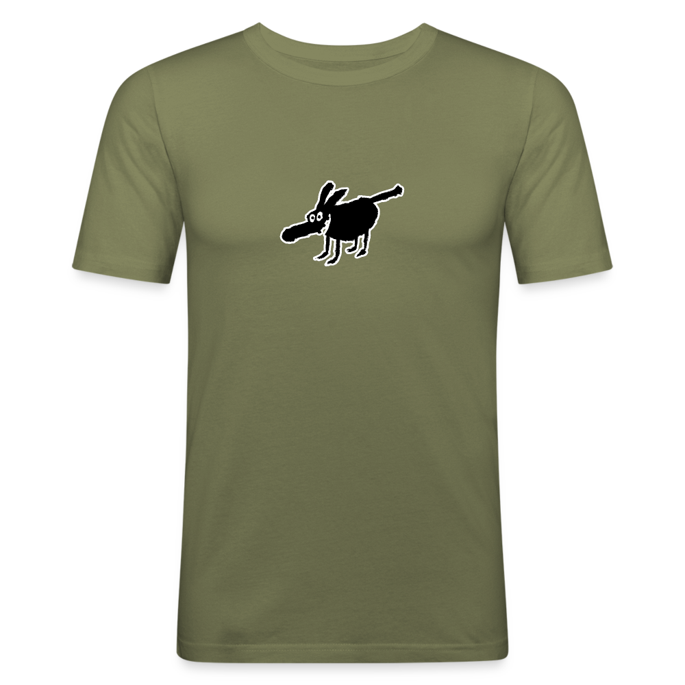 Shirt met hond - khaki green