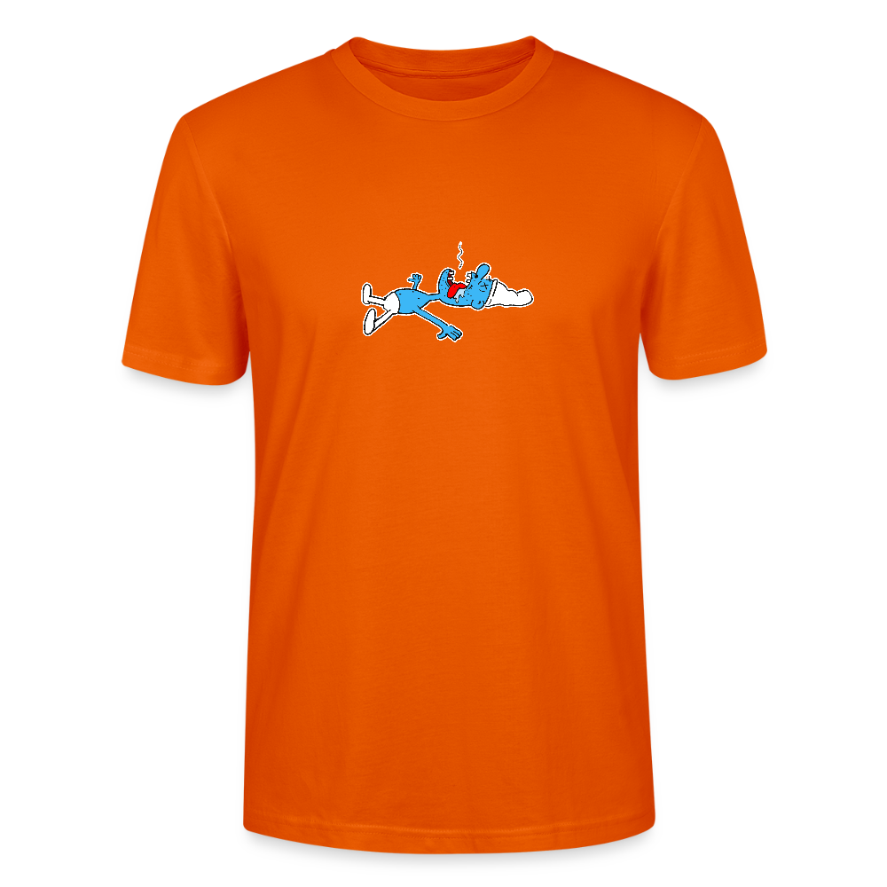 Regular fit shirt met dode smurf - bright orange
