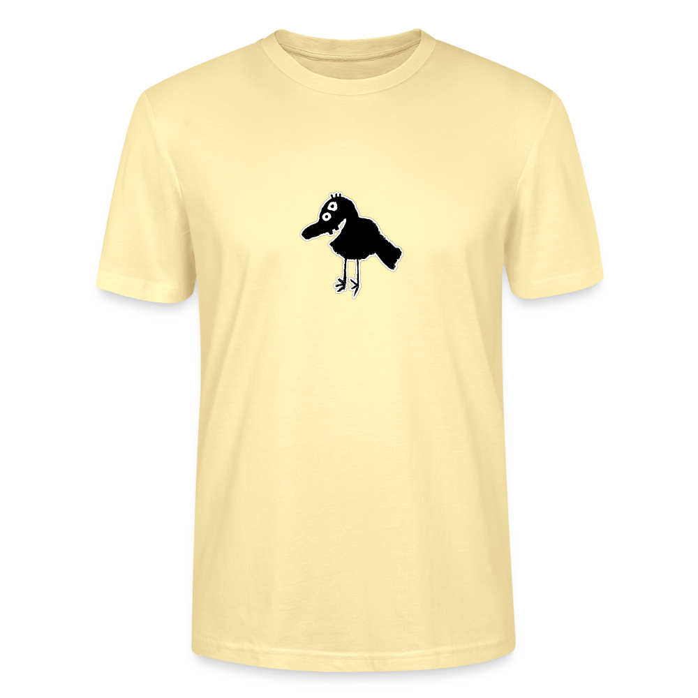 Shirt met vogel - cream