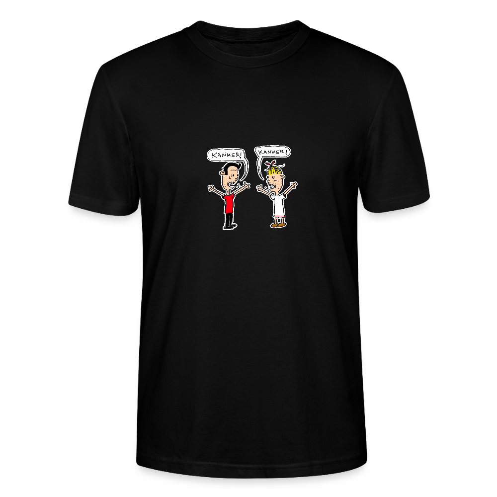 Shirt met Suske en Wiske die kanker roepen - black