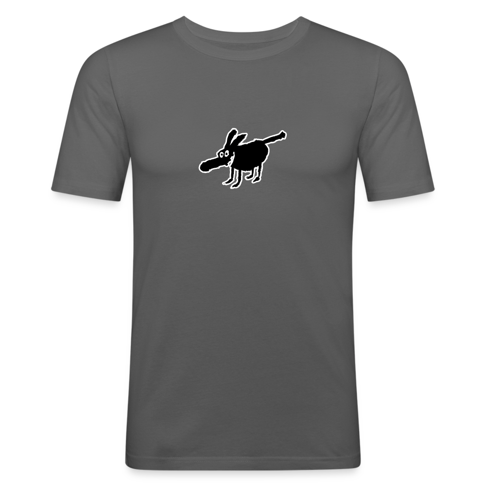 Shirt met hond - graphite grey