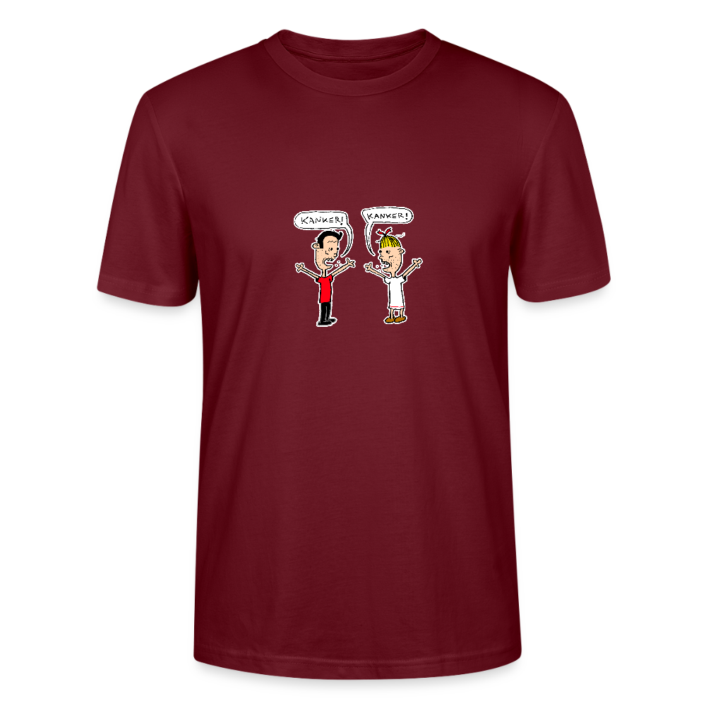 Shirt met Suske en Wiske die kanker roepen - burgundy