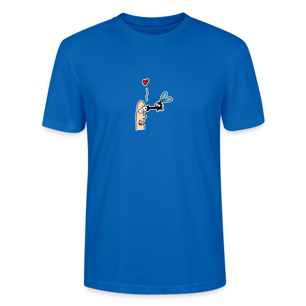 Shirt met aardige vlieg - peacock-blue