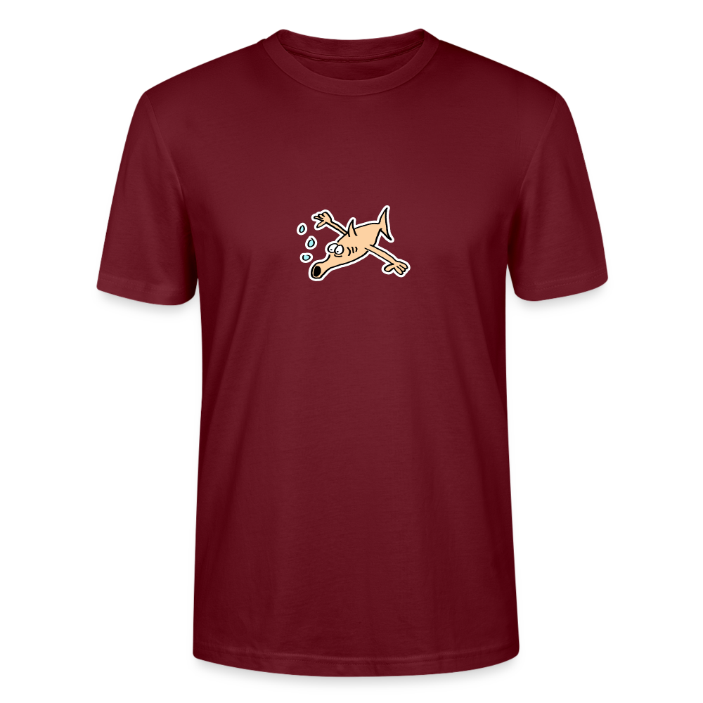 Shirt met vis met armen - burgundy