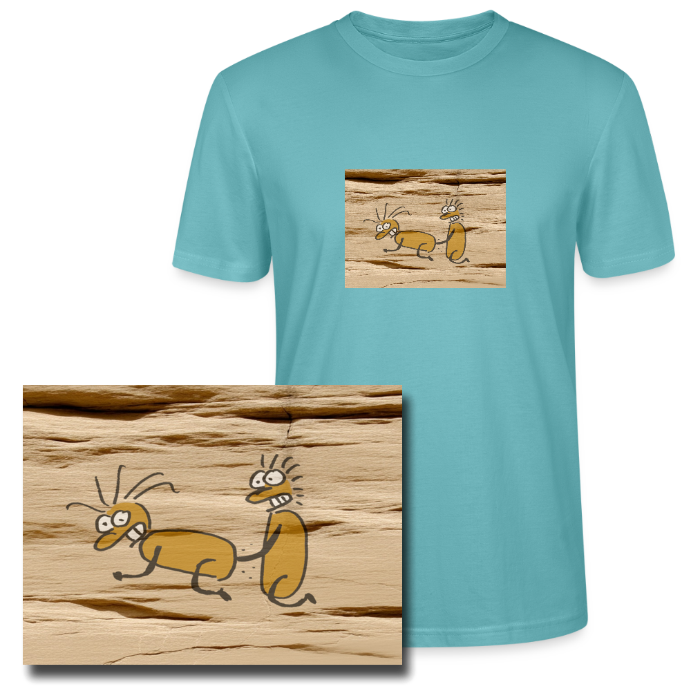 Regular fit shirt met erotische grotwandkunst 2