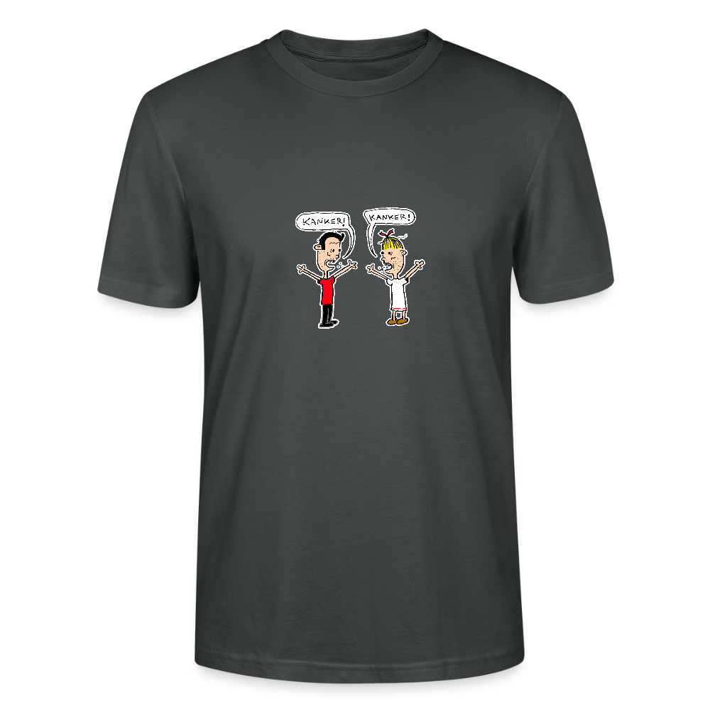 Shirt met Suske en Wiske die kanker roepen - anthracite