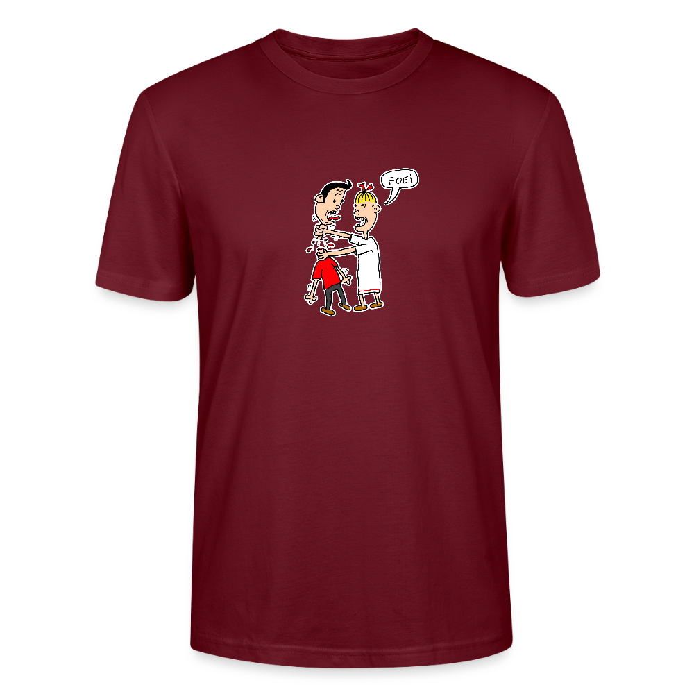 Regular fit shirt met Wiske die iets uitlegt aan Suske - burgundy