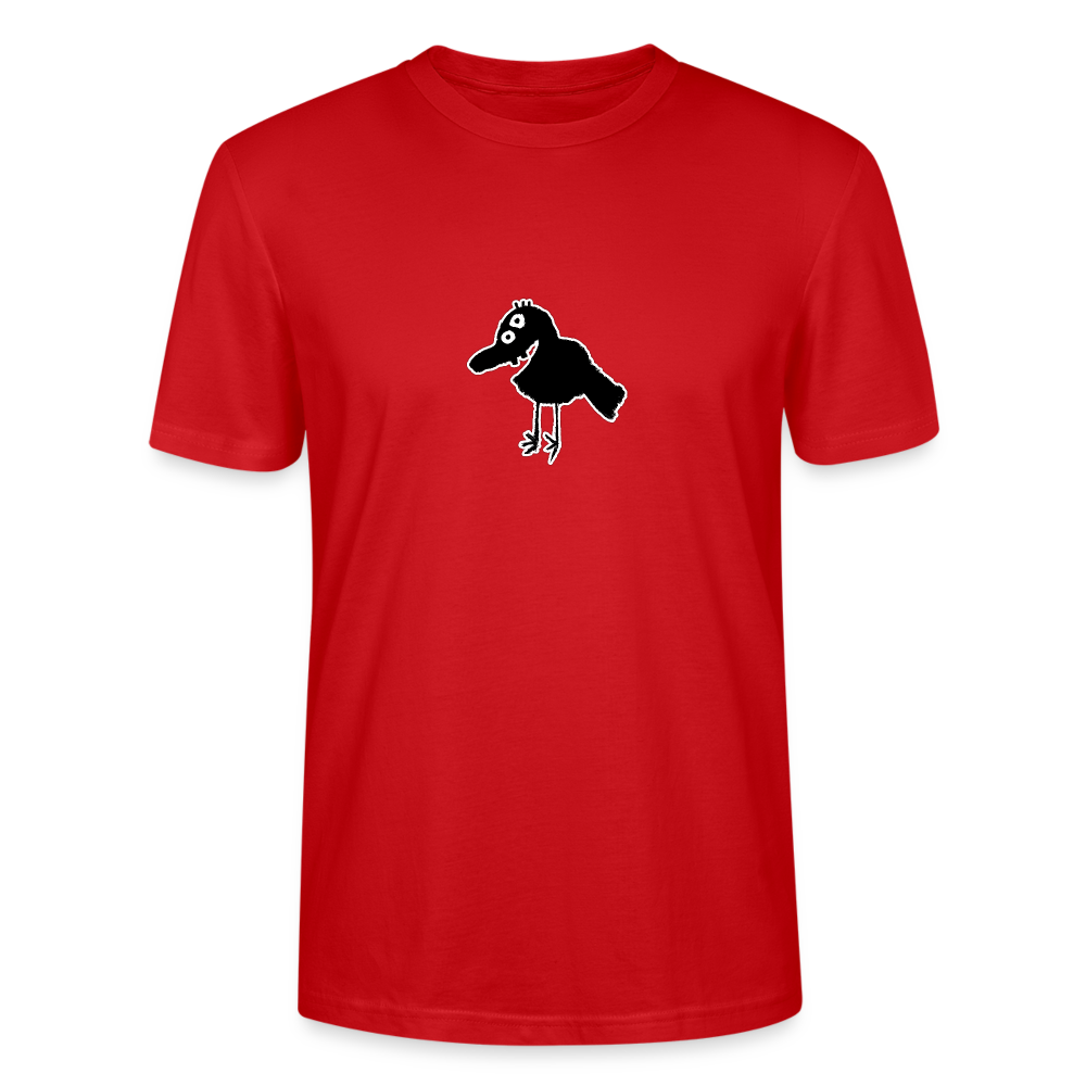 Shirt met vogel - red