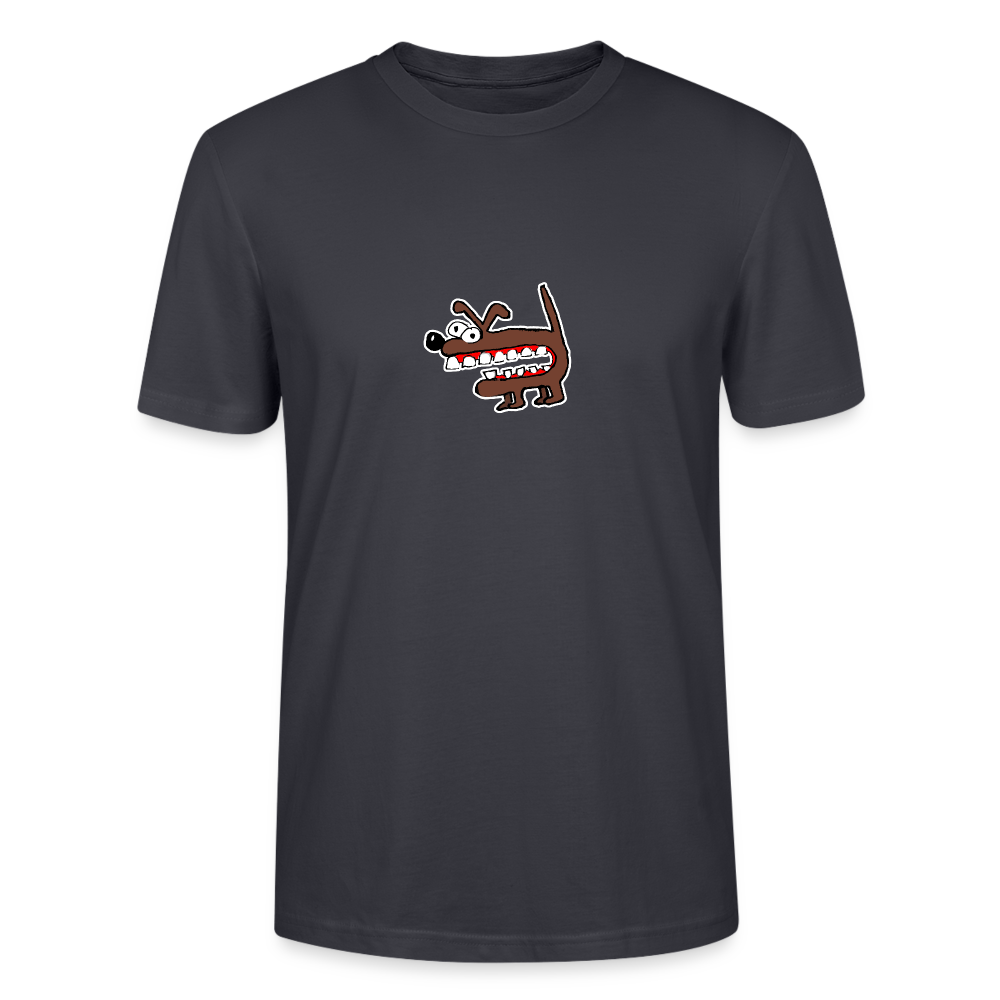 Shirt met bruine hond - India Ink Grey