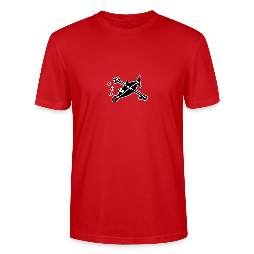 Shirt met vis met botten - red