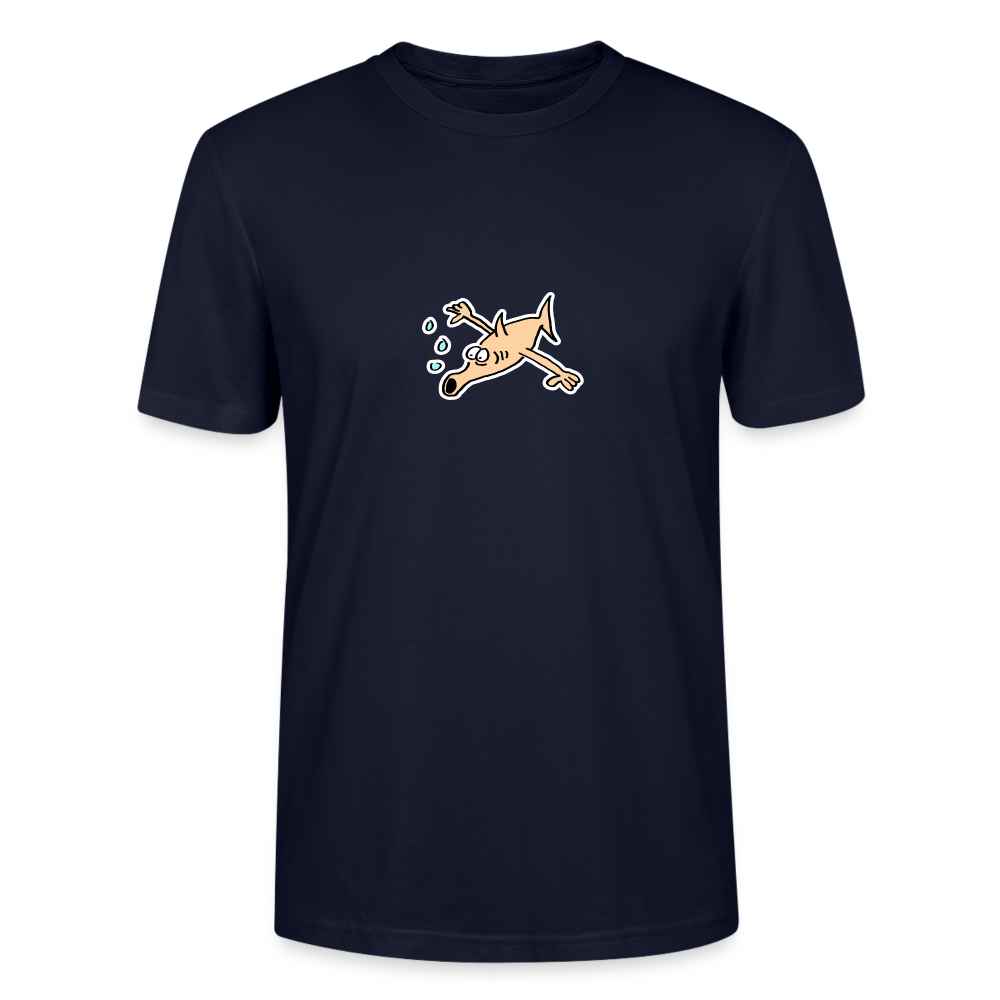 Shirt met vis met armen - navy