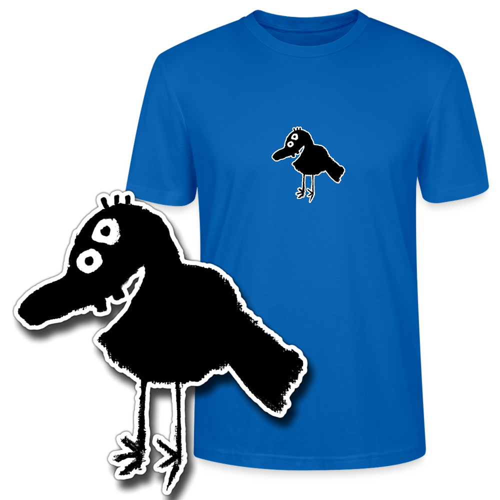 Regular fit shirt met vogel