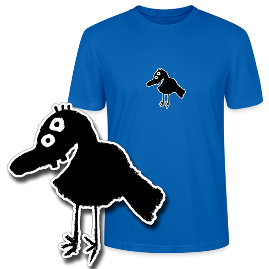 Regular fit shirt met vogel
