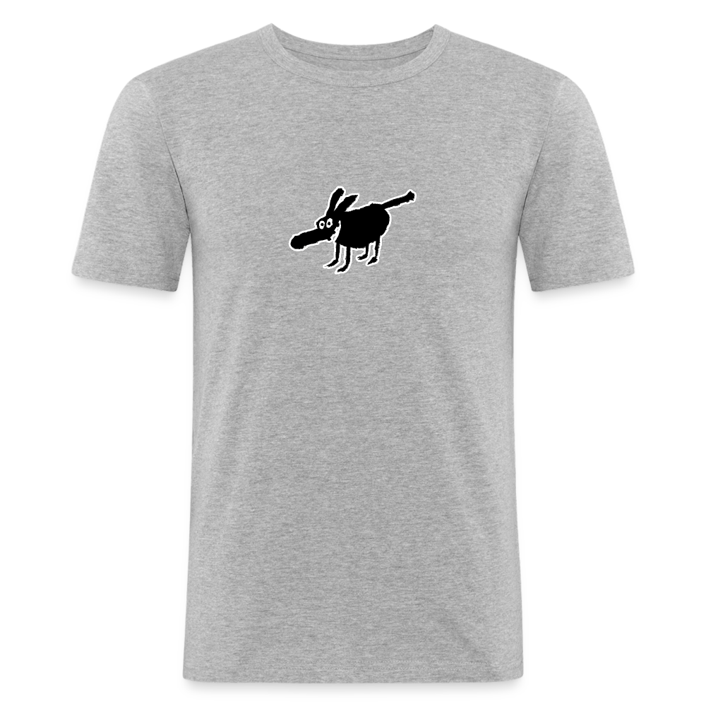 Shirt met hond - heather grey