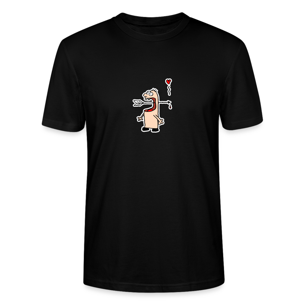 Shirt met pijlenslikker - black