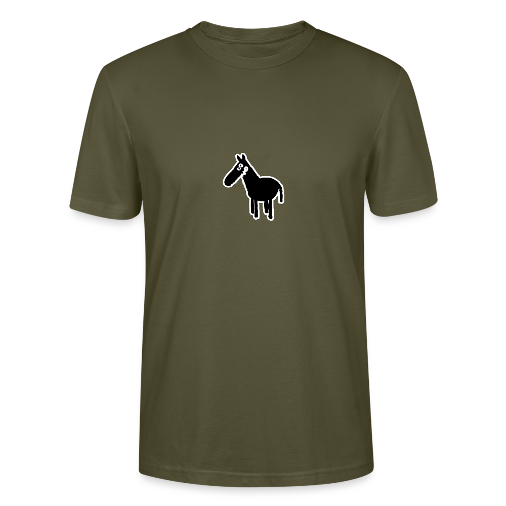 Shirt met paard - khaki