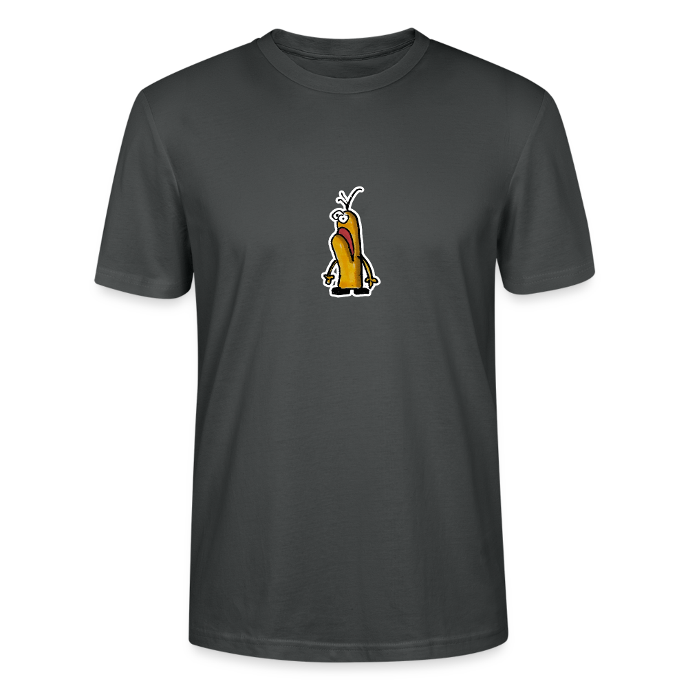 Shirt met figuurtje - anthracite