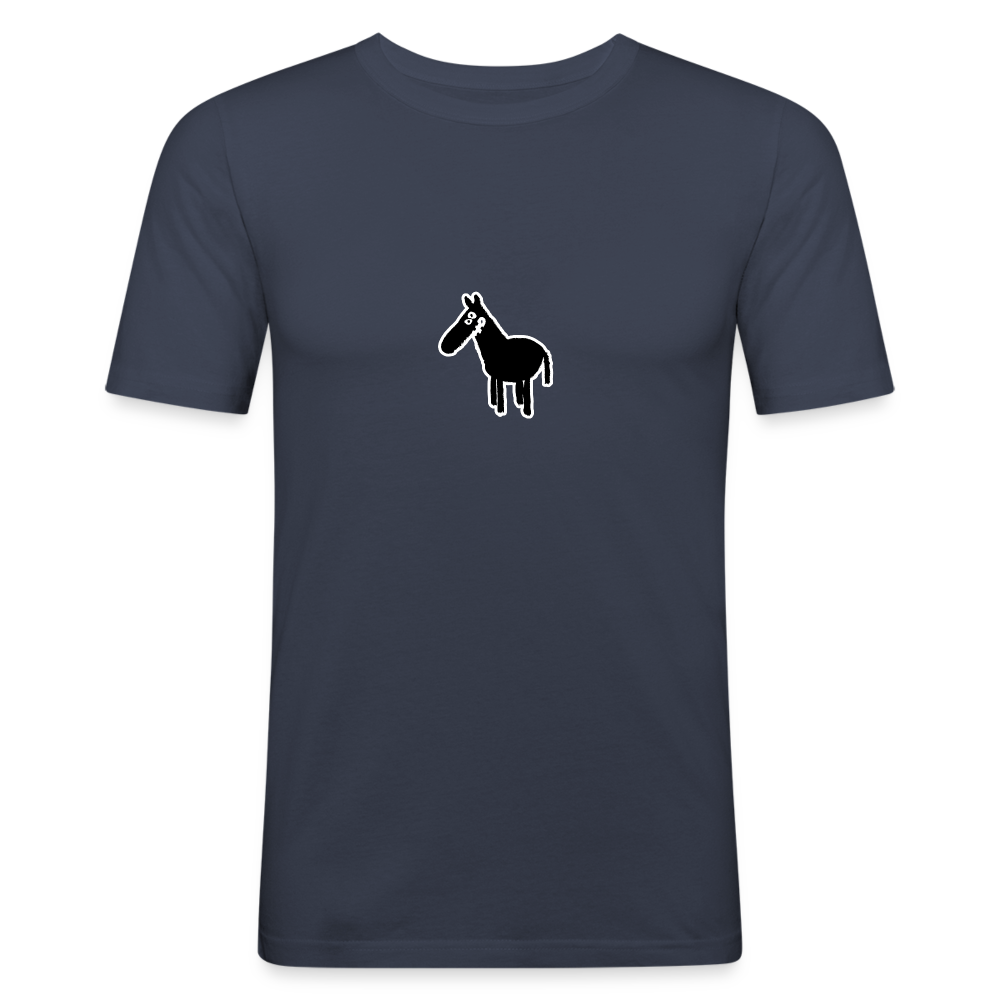 Shirt met paard - navy