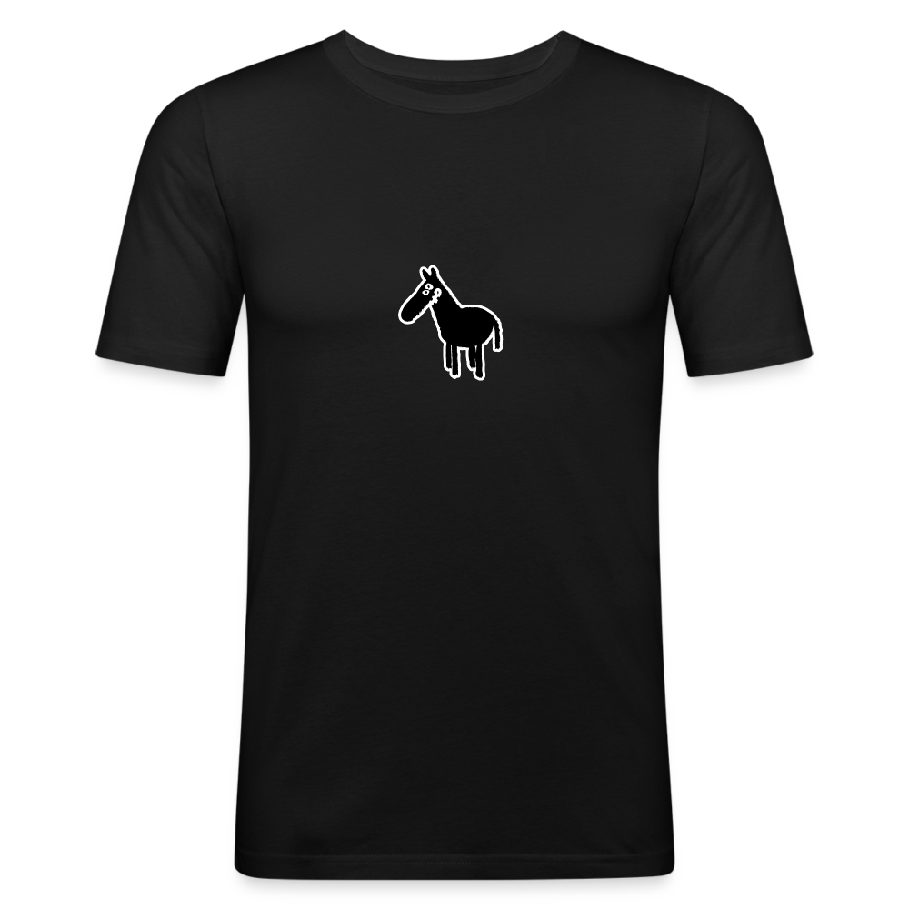 Shirt met paard - black