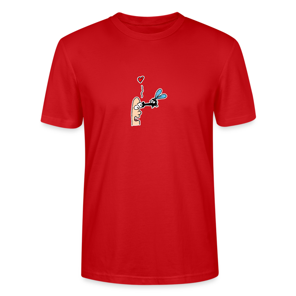 Shirt met aardige vlieg - red