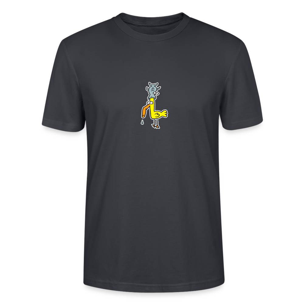 Shirt met eend met vis op zijn hoofd - India Ink Grey