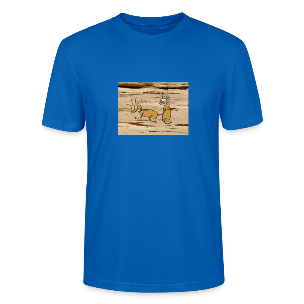 Shirt met erotische grotwandkunst 2 - peacock-blue