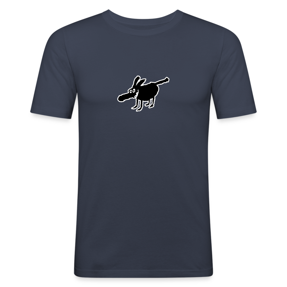 Shirt met hond - navy