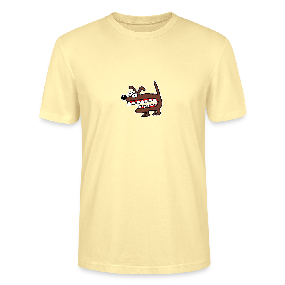 Shirt met bruine hond - cream
