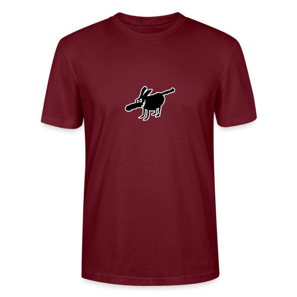 Shirt met hond - burgundy