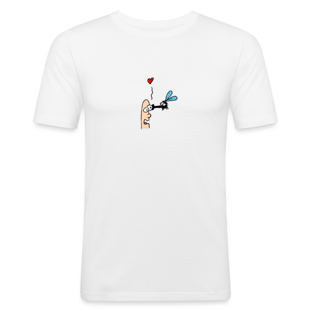 Shirt met aardige vlieg - white
