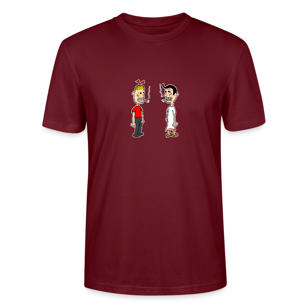 Shirt met Suske en Wiske die roken - burgundy