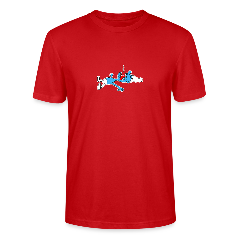 Regular fit shirt met dode smurf - red