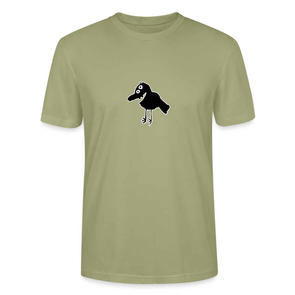 Shirt met vogel - sage