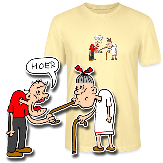 Regular fit shirt met Suske die Wiske een hoer noemt