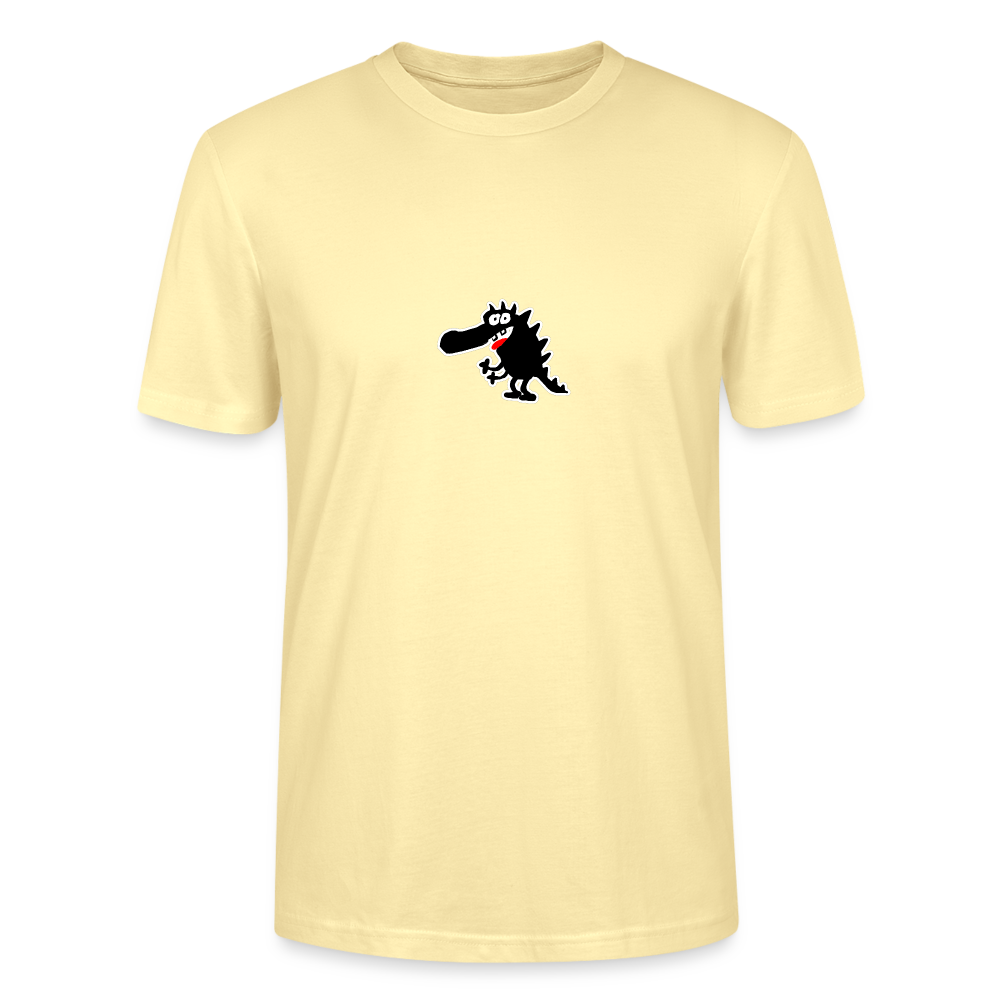 Shirt met draakje - cream