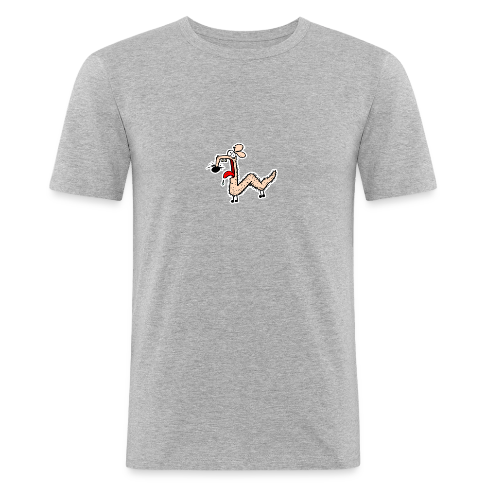 Shirt met knaagslang - heather grey