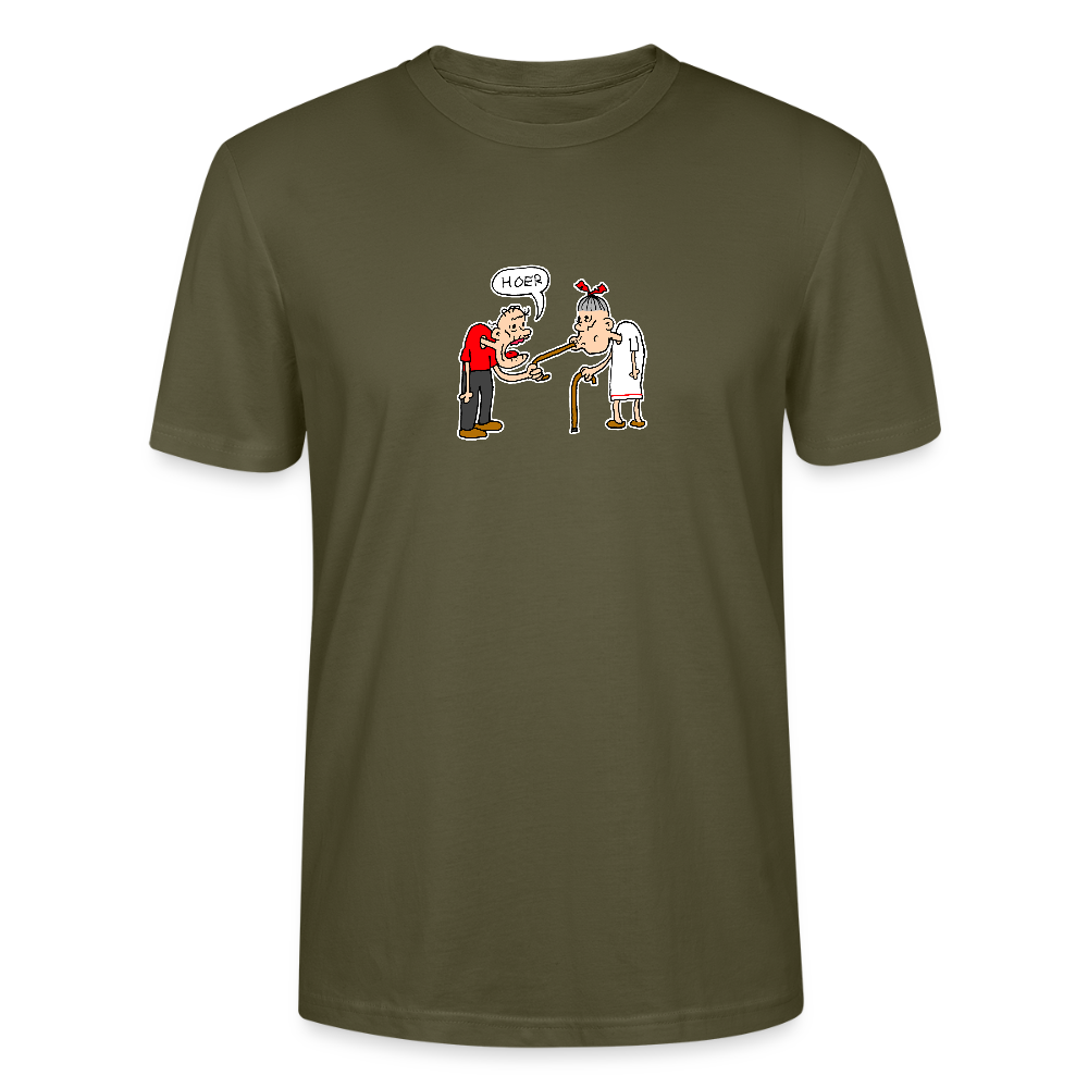 Regular fit shirt met Suske die Wiske een hoer noemt - khaki
