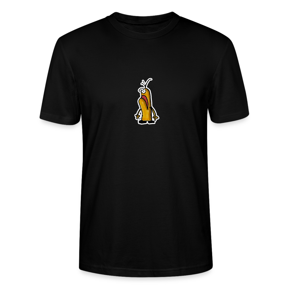 Shirt met figuurtje - black